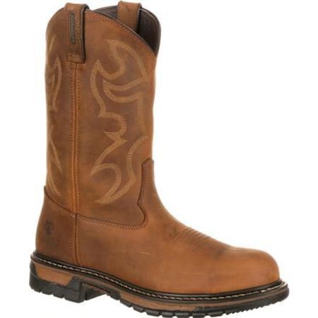 ROCKY Original Ride Branson Steel Toe Waterproof Western Boots, 115ME FQ0002809